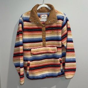 Women's Billabong Switch Back Sherpa Pullover 1/4 Snap Pullover
